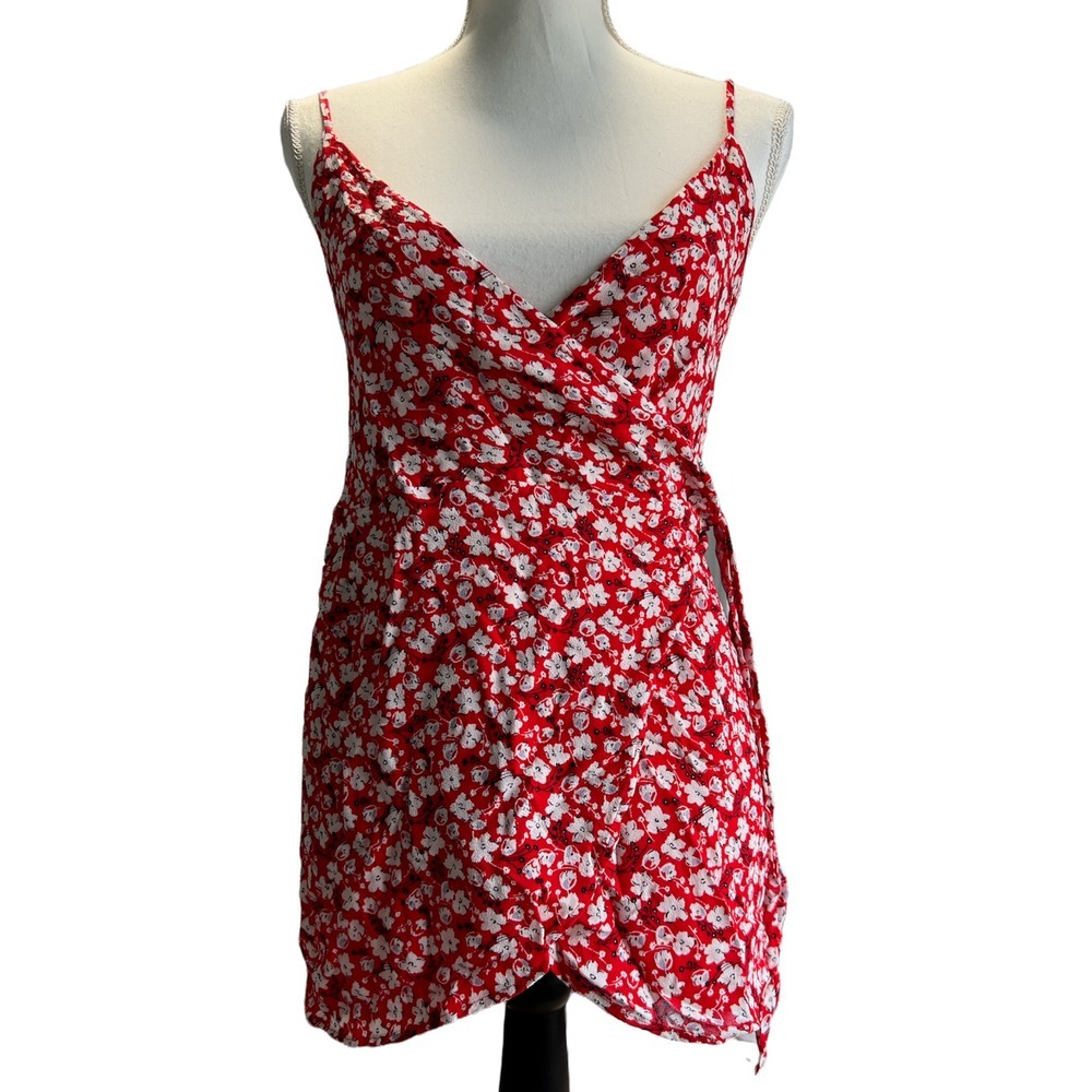 Reformation Troppo Wrap Dress- Bow, Ribbon Mini‎ size S